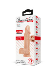 DILDO REALISTA FLEXIBLE 19.4 CM CON BASE DE SUCCIÓN DE LA MARCA BAILE DILDOS