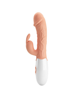 VIBRADOR CONEJO 30 MODOS CON ESTIMULADOR CLITORIS DE LA MARCA PRETTY LOVE
