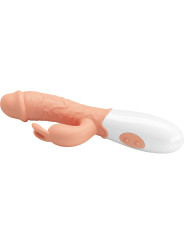 VIBRADOR CONEJO 30 MODOS CON ESTIMULADOR CLITORIS DE LA MARCA PRETTY LOVE