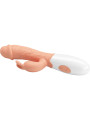 VIBRADOR CONEJO 30 MODOS CON ESTIMULADOR CLITORIS DE LA MARCA PRETTY LOVE
