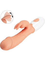 VIBRADOR CONEJO 30 MODOS CON ESTIMULADOR CLITORIS DE LA MARCA PRETTY LOVE