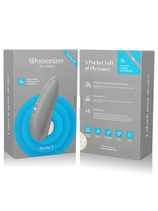 ESTIMULADOR CLITORIS STARLET 3 TECNOLOGÍA AIRE DE LA MARCA WOMANIZER