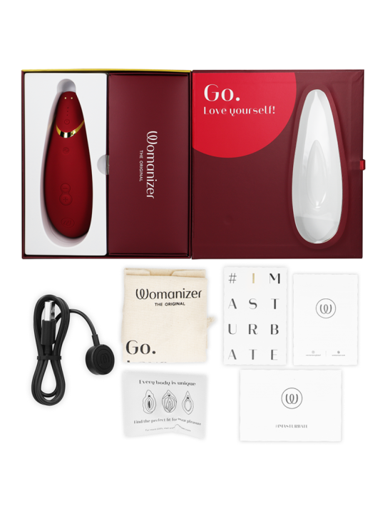 ESTIMULADOR CLITORIS WOMANIZER PREMIUM 2 BURDEOS DE LA MARCA WOMANIZER