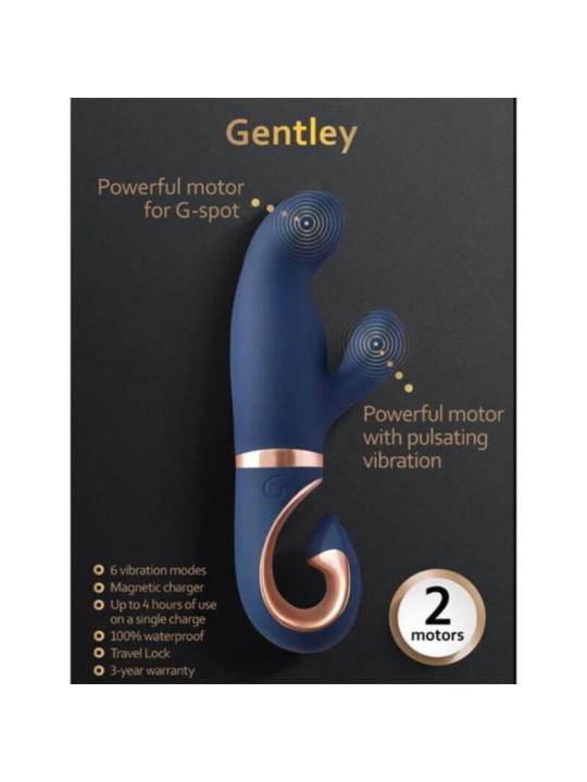 VIBRADOR G-SPOT Y CLÍTORIS GENTLEY AZUL CARIBE DE LA MARCA G-VIBE