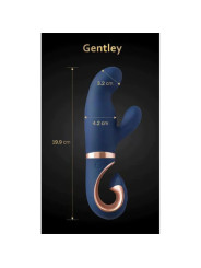 VIBRADOR G-SPOT Y CLÍTORIS GENTLEY AZUL CARIBE DE LA MARCA G-VIBE