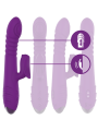 VIBRADOR RECARGABLE IGGY CON ESTIMULADOR DE CLÍTORIS MORADO DE LA MARCA INTENSE FUN