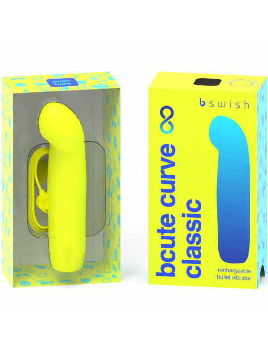 VIBRADOR BCUTE CURVE INFINITE SILICONA RECARGABLE 5 MODOS DE LA MARCA B SWISH