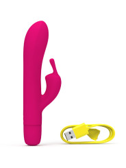 VIBRADOR RECARGABLE BUNNY INFINITE SILICONA ROSA 8 MODOS DE LA MARCA B SWISH