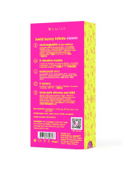 VIBRADOR RECARGABLE BUNNY INFINITE SILICONA ROSA 8 MODOS DE LA MARCA B SWISH