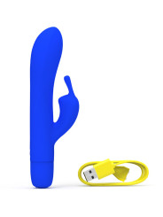 VIBRADOR RECARGABLE BWILD BUNNY INFINITE SILICONA AZUL DE LA MARCA B SWISH