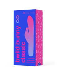 VIBRADOR RECARGABLE BWILD BUNNY INFINITE SILICONA AZUL DE LA MARCA B SWISH