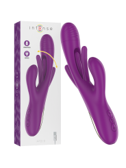 VIBRADOR APOLO RECARGABLE 7 VIBRACIONES LENGUA OSCILANTE MORADO DE LA MARCA INTENSE FUN