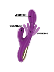 VIBRADOR APOLO RECARGABLE 7 VIBRACIONES LENGUA OSCILANTE MORADO DE LA MARCA INTENSE FUN