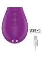 VIBRADOR APOLO RECARGABLE 7 VIBRACIONES LENGUA OSCILANTE MORADO DE LA MARCA INTENSE FUN