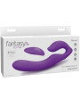 VIBRADOR DOBLE PENETRACION CONTROL REMOTO 9 NIVELES VIOLETA DE LA MARCA FANTASY FOR HER