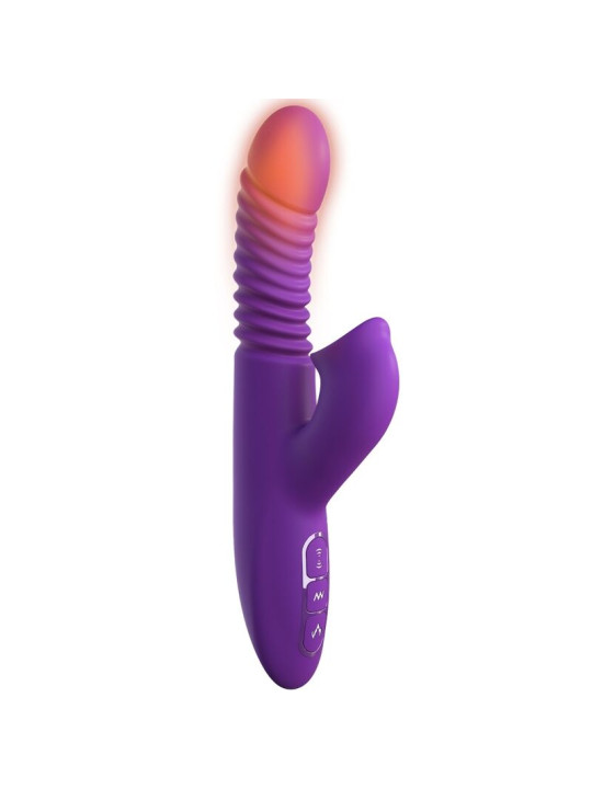 ESTIMULADOR CLITORIS CON FUNCION CALOR OSCILACION Y VIBRACION VIOLETA DE LA MARCA FANTASY FOR HER