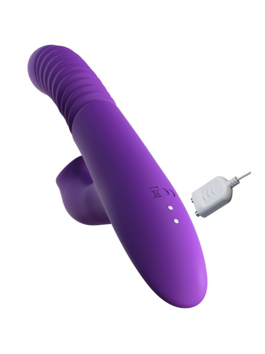 ESTIMULADOR CLITORIS CON FUNCION CALOR OSCILACION Y VIBRACION VIOLETA DE LA MARCA FANTASY FOR HER