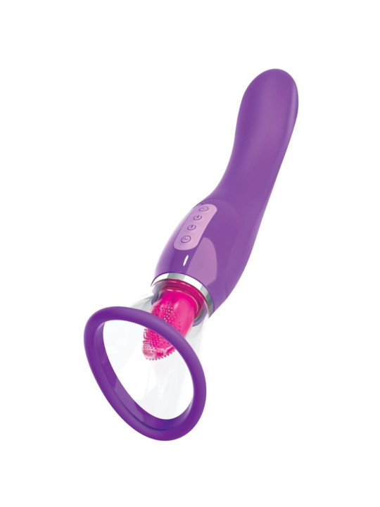 SUCCIONADOR CLITORIS LENGUA ESTIMULADORA VIOLETA DE LA MARCA FANTASY FOR HER