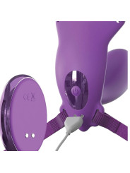 ARNES MARIPOSA G-SPOT CON VIBRADOR, RECARGABLE & CONTROL REMOTO VIOLETA DE LA MARCA FANTASY FOR HER