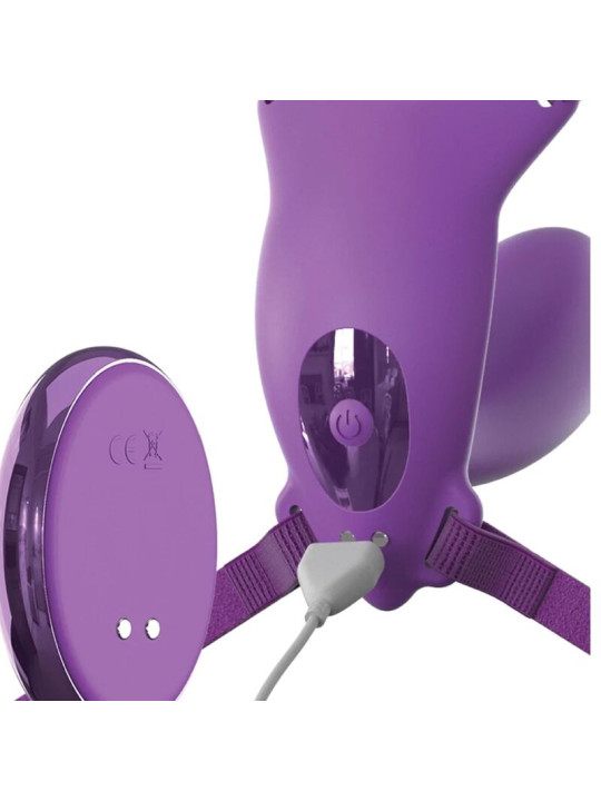 ARNES MARIPOSA G-SPOT CON VIBRADOR, RECARGABLE & CONTROL REMOTO VIOLETA DE LA MARCA FANTASY FOR HER