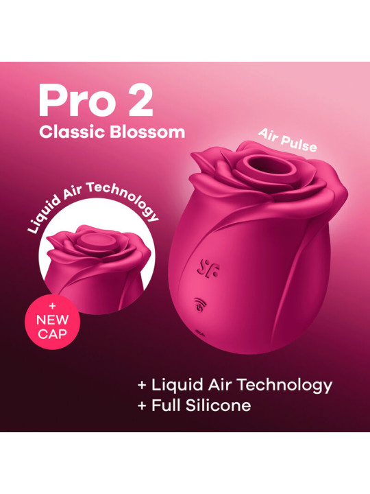 SATISFYER PRO 2 CLASSIC BLOSSOM VIBRADOR CLITORIS DE LA MARCA SATISFYER AIR PULSE