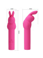 VIBRADOR CLITORIS SILICONA 10 MODOS RESISTENTE AGUA DE LA MARCA PRETTY LOVE