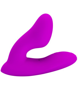 MASAGEADOR CLITORIS Y PUNTO G CON MANDO REMOTO DE LA MARCA PRETTY LOVE