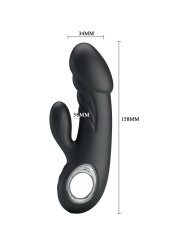 VIBRADOR ANSEL ESTIMULADOR PUNTO G Y CLÍTORIS 7 MODOS DE LA MARCA PRETTY LOVE