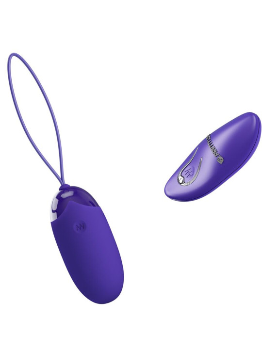 HUEVO VIBRADOR REMOTO 12 MODOS SILICONA VIOLETA DE LA MARCA PRETTY LOVE YOUTH