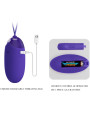 HUEVO VIBRADOR REMOTO 12 MODOS SILICONA VIOLETA DE LA MARCA PRETTY LOVE YOUTH