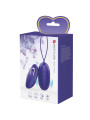 HUEVO VIBRADOR REMOTO 12 MODOS SILICONA VIOLETA DE LA MARCA PRETTY LOVE YOUTH