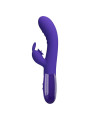 VIBRADOR RABBIT 30 FUNCIONES RECARGABLE VIOLETA DE LA MARCA PRETTY LOVE YOUTH