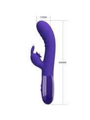VIBRADOR RABBIT 30 FUNCIONES RECARGABLE VIOLETA DE LA MARCA PRETTY LOVE YOUTH