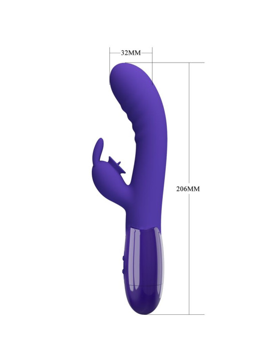 VIBRADOR RABBIT 30 FUNCIONES RECARGABLE VIOLETA DE LA MARCA PRETTY LOVE YOUTH
