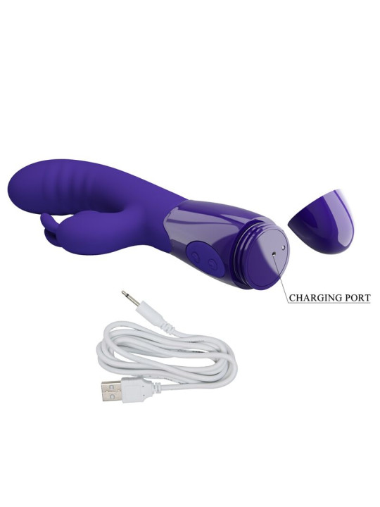 VIBRADOR RABBIT 30 FUNCIONES RECARGABLE VIOLETA DE LA MARCA PRETTY LOVE YOUTH