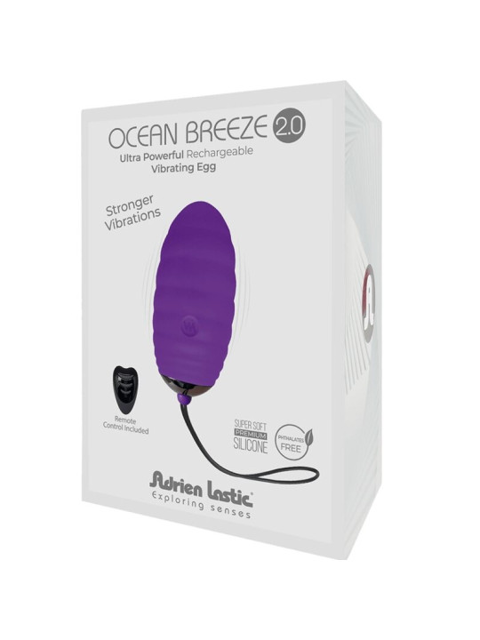 HUEVO VIBRADOR RECARGABLE 10 VELOCIDADES CONTROL REMOTO DE LA MARCA ADRIEN LASTIC
