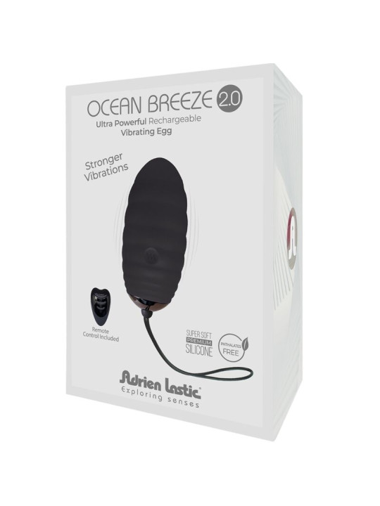 HUEVO VIBRADOR RECARGABLE OCEAN BREEZE 2.0 CON CONTROL REMOTO DE LA MARCA ADRIEN LASTIC
