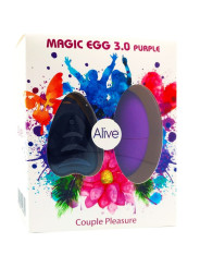 HUEVO VIBRADOR SILENCIOSO CON CONTROL REMOTO VIOLETA DE LA MARCA ALIVE