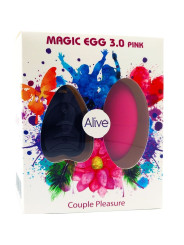 HUEVO VIBRADOR SILENCIOSO CON CONTROL REMOTO ROSA DE LA MARCA ALIVE