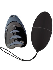 HUEVO VIBRADOR SILENCIOSO CON CONTROL REMOTO NEGRO DE LA MARCA ALIVE