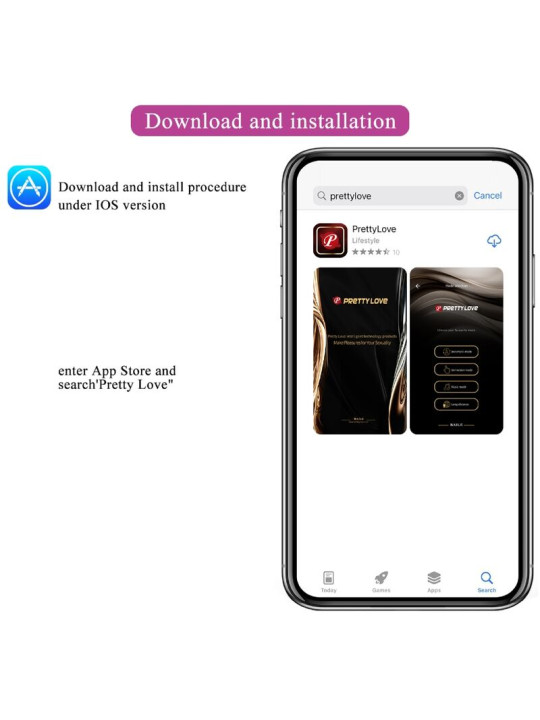 HUEVO VIBRADOR DOREEN RECARGABLE MAGENTA - PRETTY LOVE DE LA MARCA PRETTY LOVE SMART