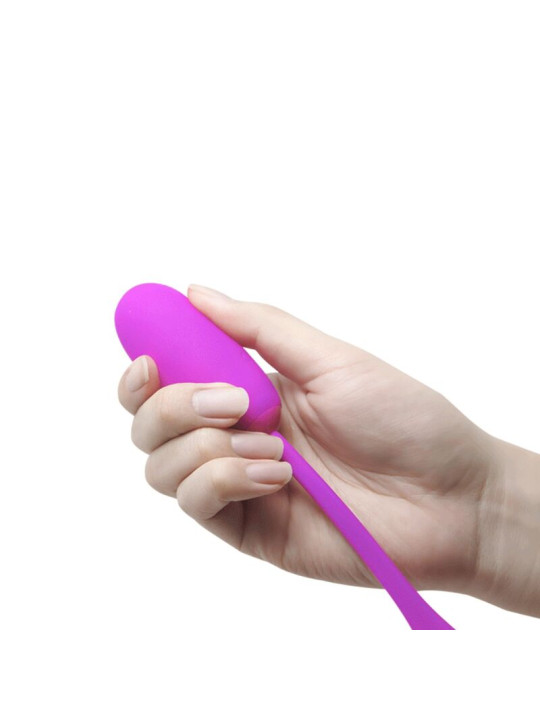 HUEVO VIBRADOR RECARGABLE IMPERMEABLE 12 MODOS MORADO DE LA MARCA PRETTY LOVE SMART