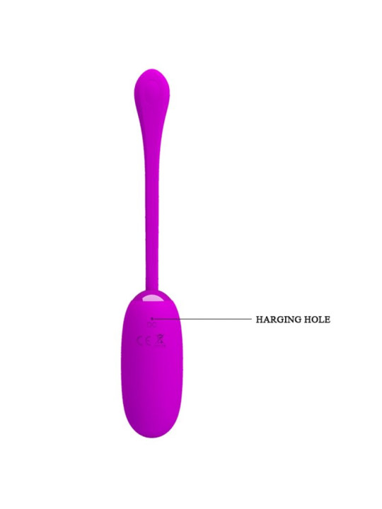 HUEVO VIBRADOR RECARGABLE IMPERMEABLE 12 MODOS MORADO DE LA MARCA PRETTY LOVE SMART