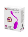 HUEVO VIBRADOR RECARGABLE IMPERMEABLE 12 MODOS MORADO DE LA MARCA PRETTY LOVE SMART