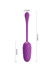 HUEVO VIBRADOR TEXTURA MARINA 12 FUNCIONES RECARGABLE DE LA MARCA PRETTY LOVE SMART