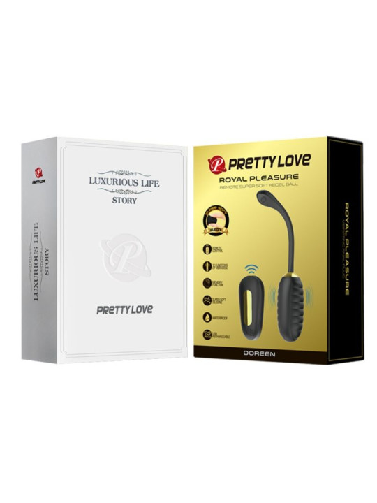 HUEVO VIBRADOR RECARGABLE DOREEN NEGRO PRETTY LOVE DE LA MARCA PRETTY LOVE SMART