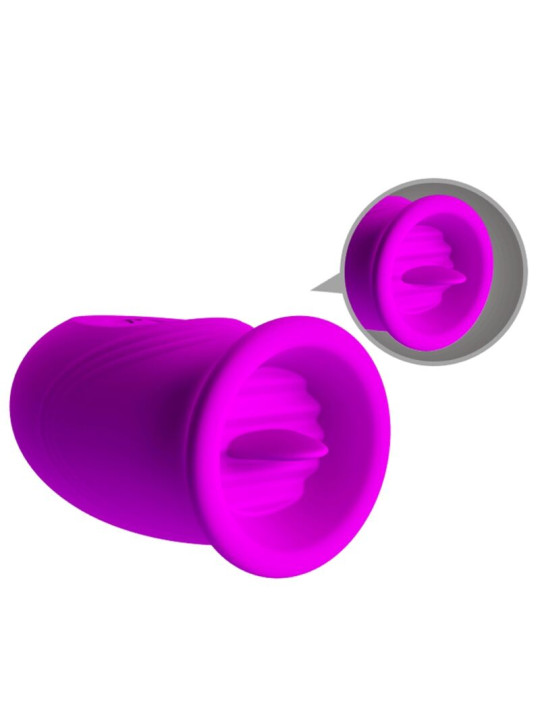 HUEVO VIBRADOR DUAL RECARGABLE 12 MODOS MORADO DE LA MARCA PRETTY LOVE FLIRTATION