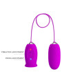 HUEVO VIBRADOR DUAL RECARGABLE 12 MODOS MORADO DE LA MARCA PRETTY LOVE FLIRTATION