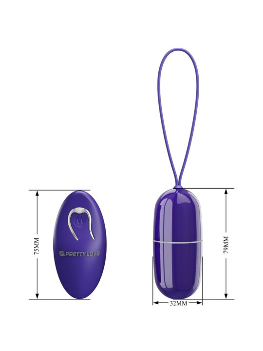 HUEVO VIBRADOR CONTROL REMOTO VIOLETA ARVIN YOUTH DE LA MARCA PRETTY LOVE YOUTH