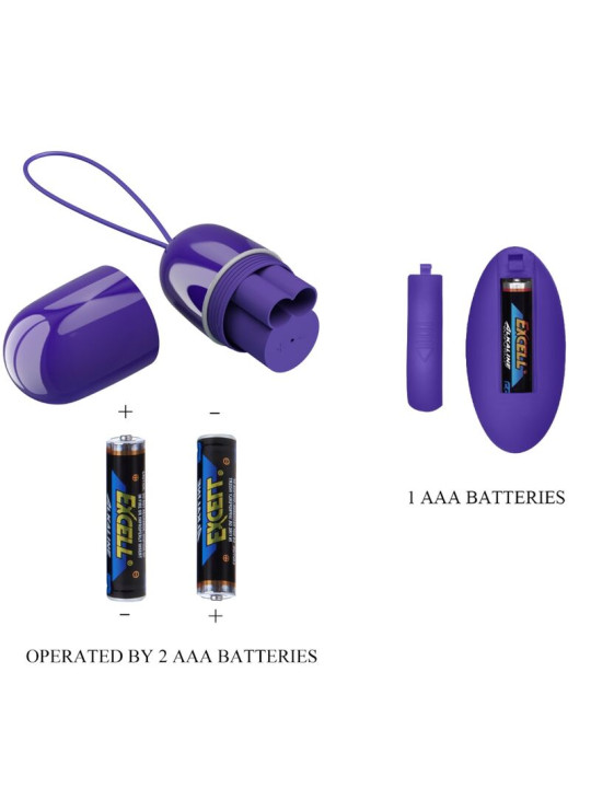 HUEVO VIBRADOR CONTROL REMOTO VIOLETA ARVIN YOUTH DE LA MARCA PRETTY LOVE YOUTH